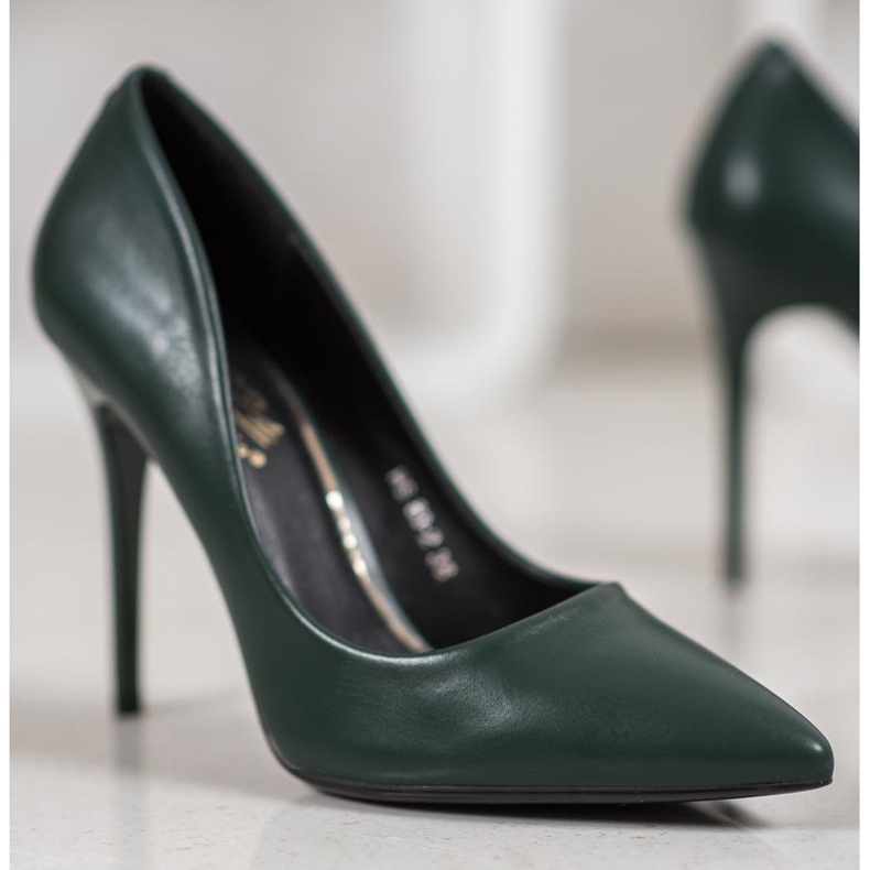 Small Swan Tacones altos sexy verde 1