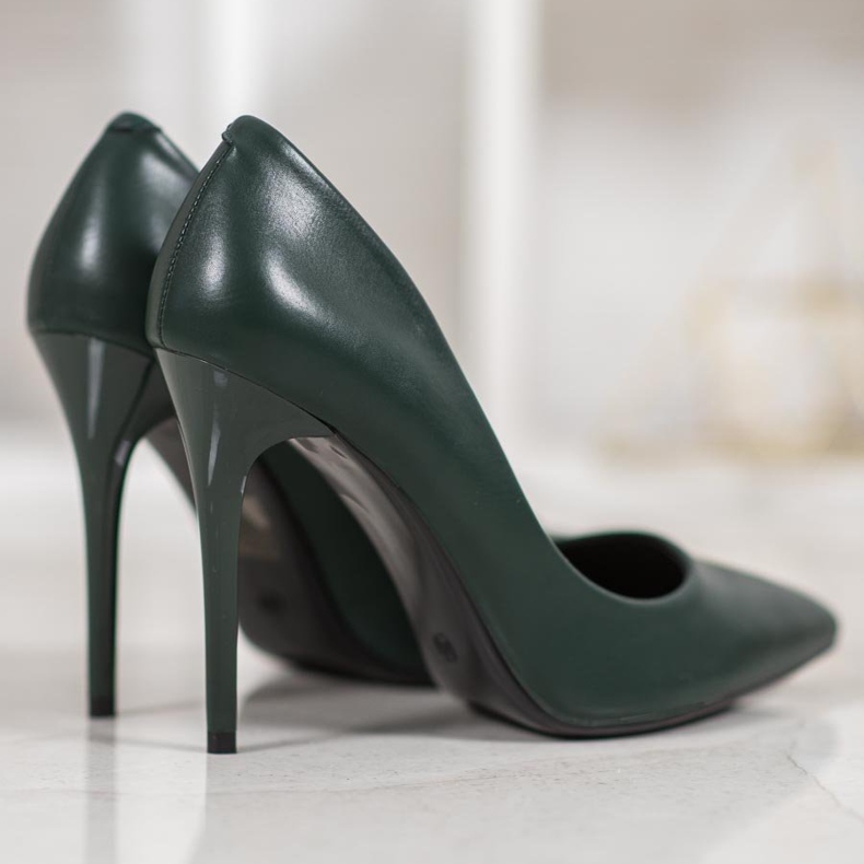 Small Swan Tacones altos sexy verde 2