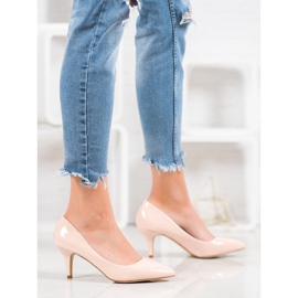 Small Swan Zapatos cómodos lacados rosa 2