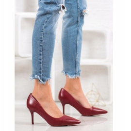 Small Swan Tacones altos granate con estilo rojo 1 Small Swan Tacones altos granate con estilo rojo 1