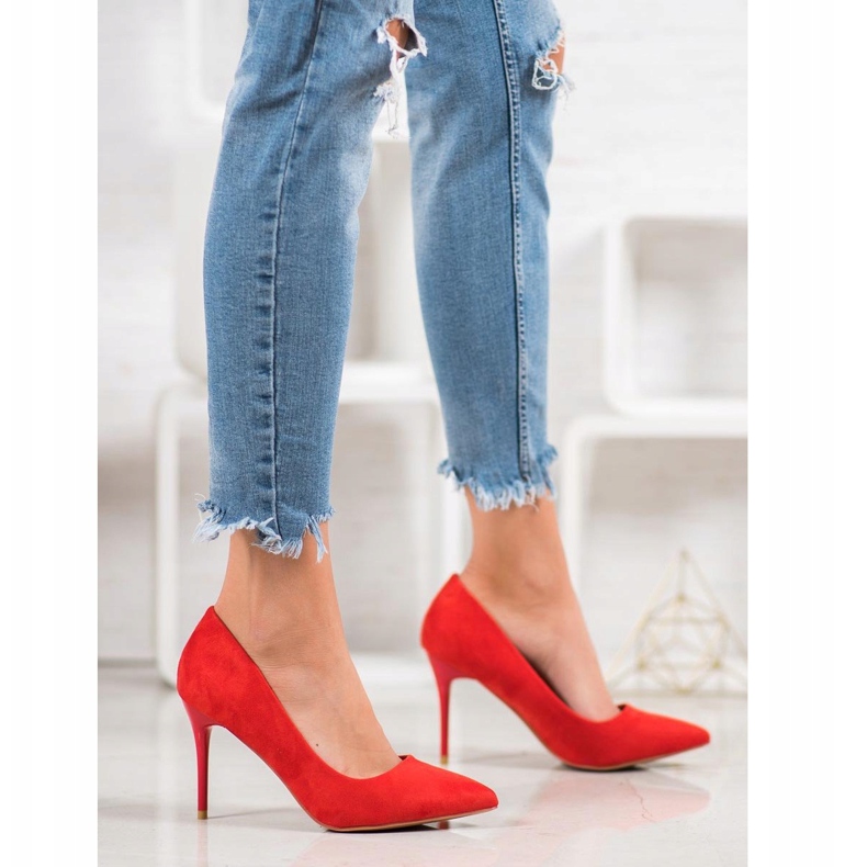 SHELOVET Sexy tacones rojos 2