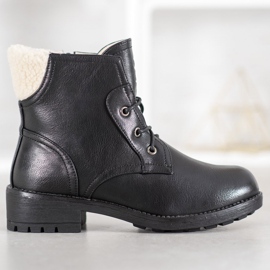 J. Star Botas con piel de oveja negro 3