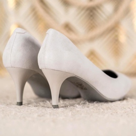Comer Tacones altos clásicos gris 3
