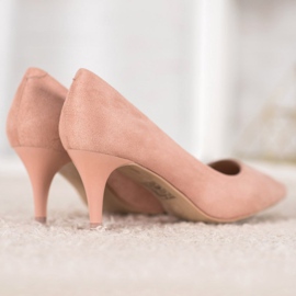 Comer Tacones altos clásicos rosado amarillo 3