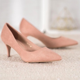 Comer Tacones altos clásicos rosado amarillo 5