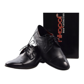 Zapatos clásicos negros Nikopol 210 4