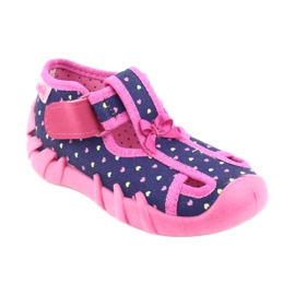 Calzado infantil befado 190P092 azul marino rosado 1