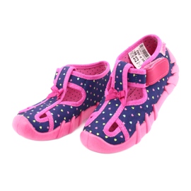Calzado infantil befado 190P092 azul marino rosado 3