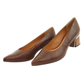 Zapatos de salón para mujer marrón / pitón Anis 3697 3