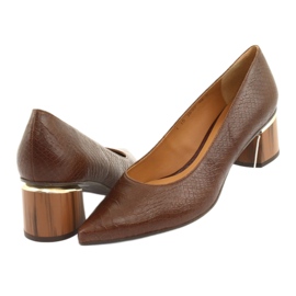 Zapatos de salón para mujer marrón / pitón Anis 3697 4