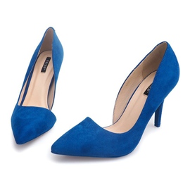 Tacones Ante 4006 Azul 3