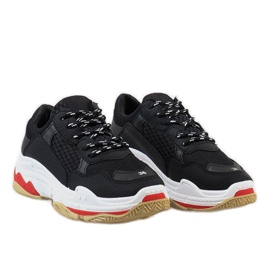Calzado deportivo negro de moda D1901-1 2