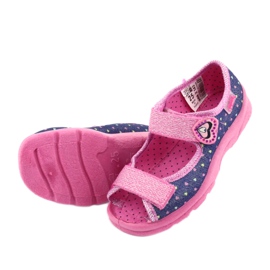 Calzado infantil befado 969X143 azul marino rosado 5