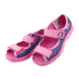 Calzado infantil befado 969X143 azul marino rosado 3