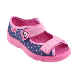 Calzado infantil befado 969X143 azul marino rosado 1