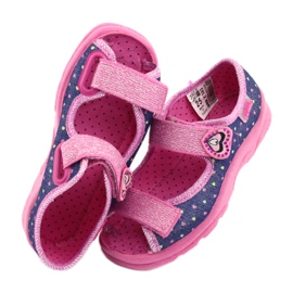 Calzado infantil befado 969X143 azul marino rosado 4