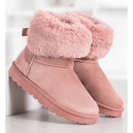 SHELOVET Mukluki con piel rosa 2