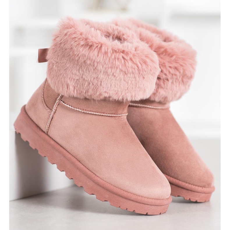 SHELOVET Mukluki con piel rosa 2