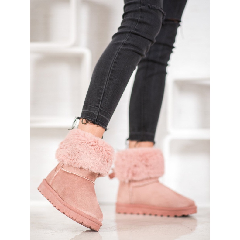 SHELOVET Mukluki con piel rosado 1