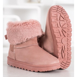 SHELOVET Mukluki con piel rosado 4