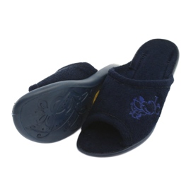 Zapatos de mujer befado pu 256D002 azul marino 4