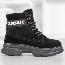 Bella Paris Botas de plataforma clásicas negro 3