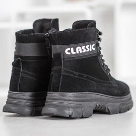 Bella Paris Botas de plataforma clásicas negro 4