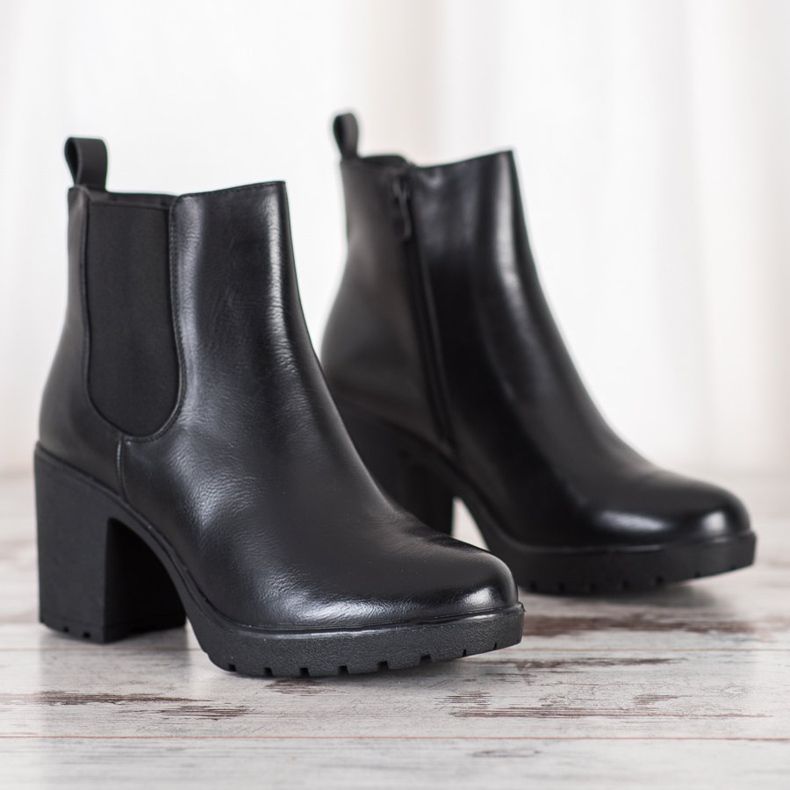 Bella Paris Botas calientes en tacones altos negro 2