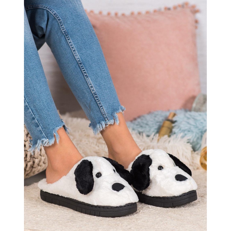 SHELOVET Zapatillas para perros blanco 1