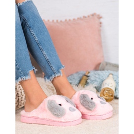 SHELOVET Zapatillas para perros rosado 1
