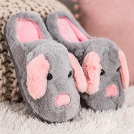 SHELOVET Zapatillas para perros gris 3