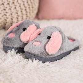 SHELOVET Zapatillas para perros gris 4