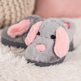SHELOVET Zapatillas para perros gris 5