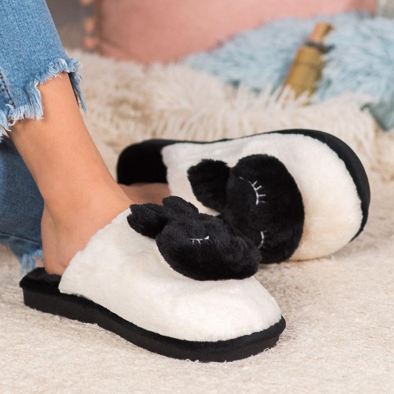 SHELOVET Pantuflas calientes negro 1