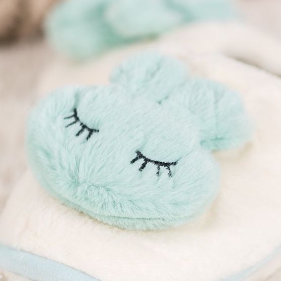 SHELOVET Pantuflas calientes azul 2