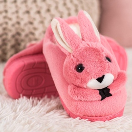 SHELOVET Zapatillas de conejos rosado 3