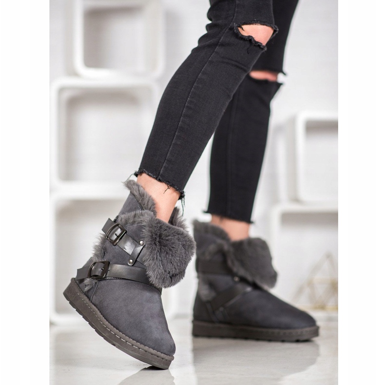 Bona Mukluki de ante con rayas gris 2