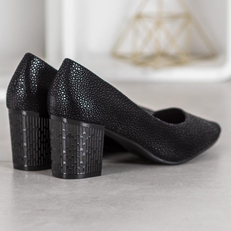 Goodin Bombas de moda negro 1