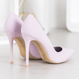 Vices Tacones de ante púrpura 1