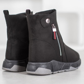 SHELOVET Botas de gamuza de moda negro 2