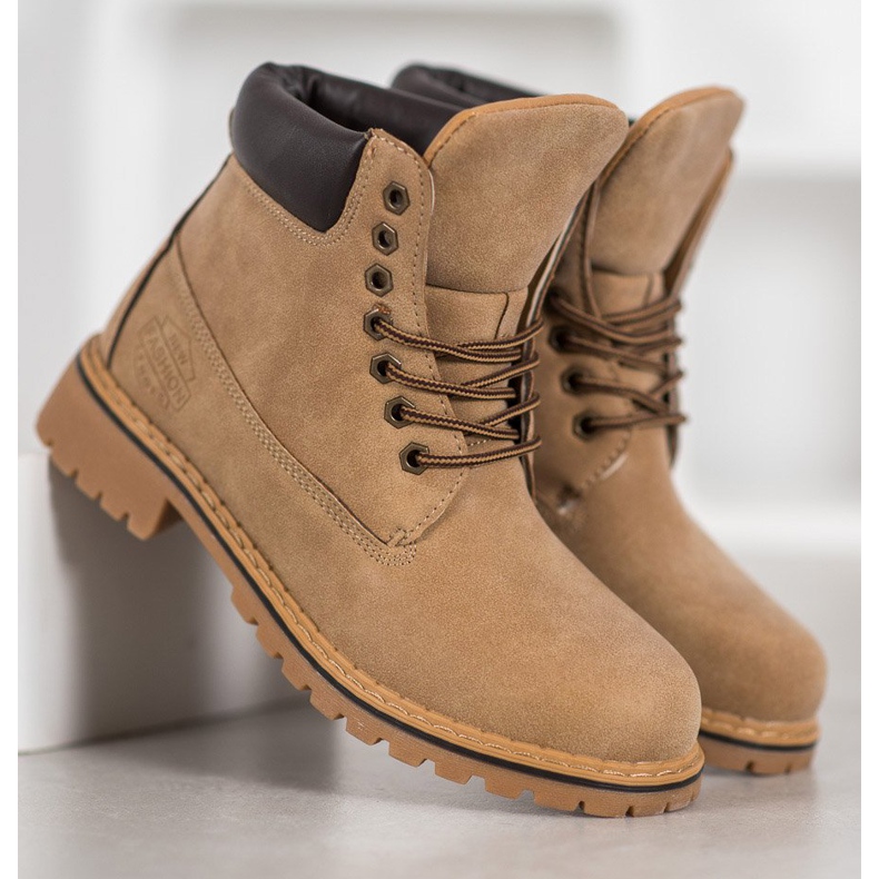 Haver Botas de montaña con cuero ecológico marrón 2