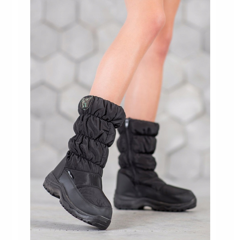 SHELOVET Botas de nieve negras negro 1