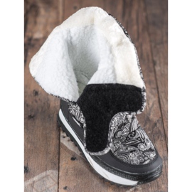 SHELOVET Botas de nieve para el invierno negro 1