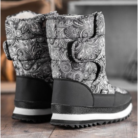 SHELOVET Botas de nieve para el invierno negro 6