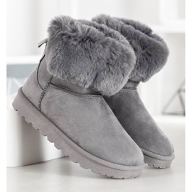 SHELOVET Mukluki con piel gris 4