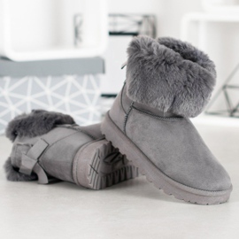 SHELOVET Mukluki con piel gris 5