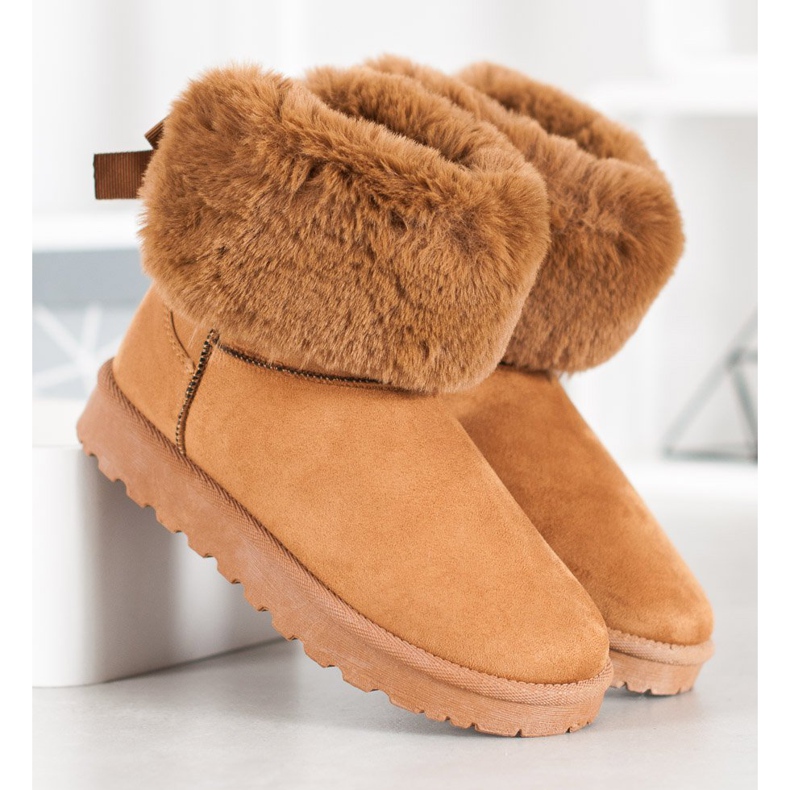 SHELOVET Mukluki con piel marrón 2