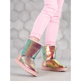 SHELOVET Mukluki con lentejuelas multicolor 2