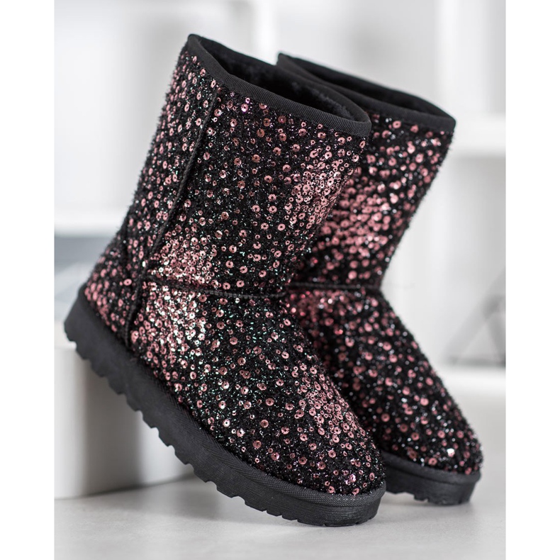 SHELOVET Mukluki cálido con lentejuelas multicolor 2