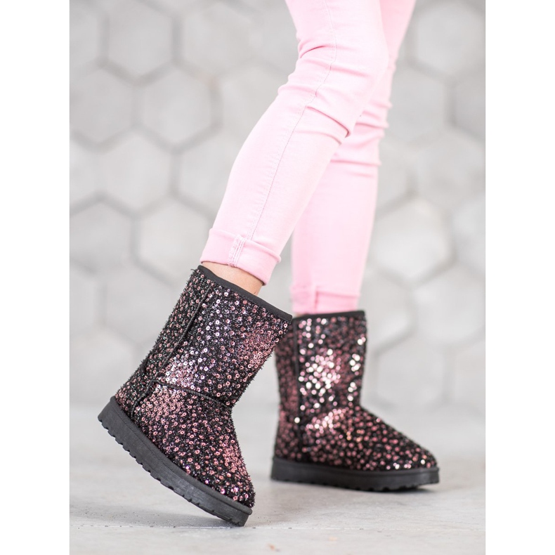 SHELOVET Mukluki cálido con lentejuelas multicolor 1